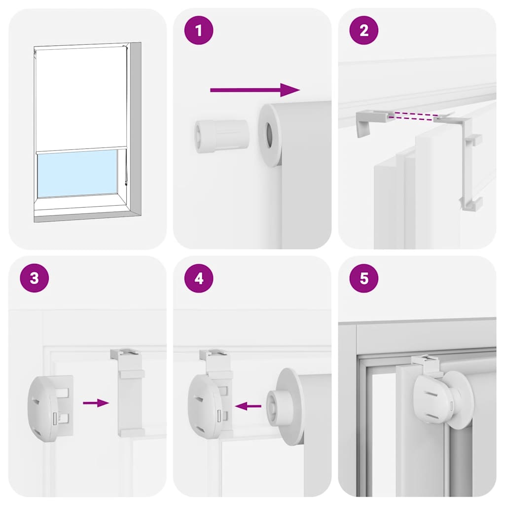 vidaXL Shower Roller Blind 100x240 cm Fabric Width 96 cm