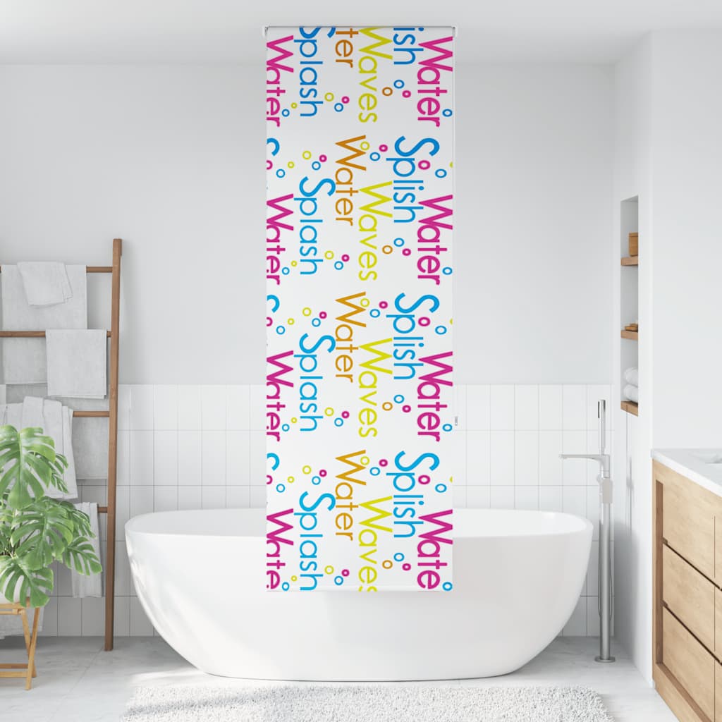 vidaXL Shower Roller Blind 60x240 cm Fabric Width 56 cm