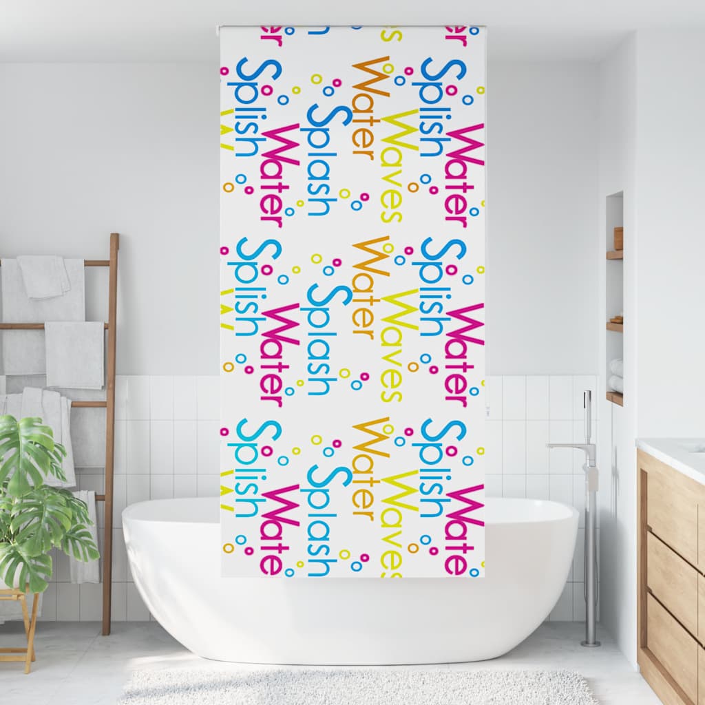 vidaXL Shower Roller Blind 90x240 cm Fabric Width 86 cm