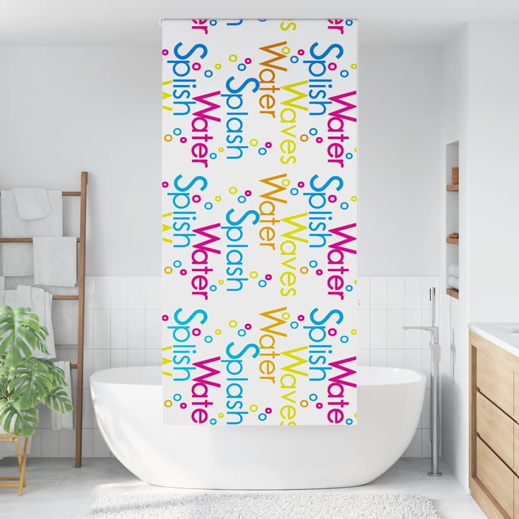 vidaXL Shower Roller Blind 100x240 cm Fabric Width 96 cm