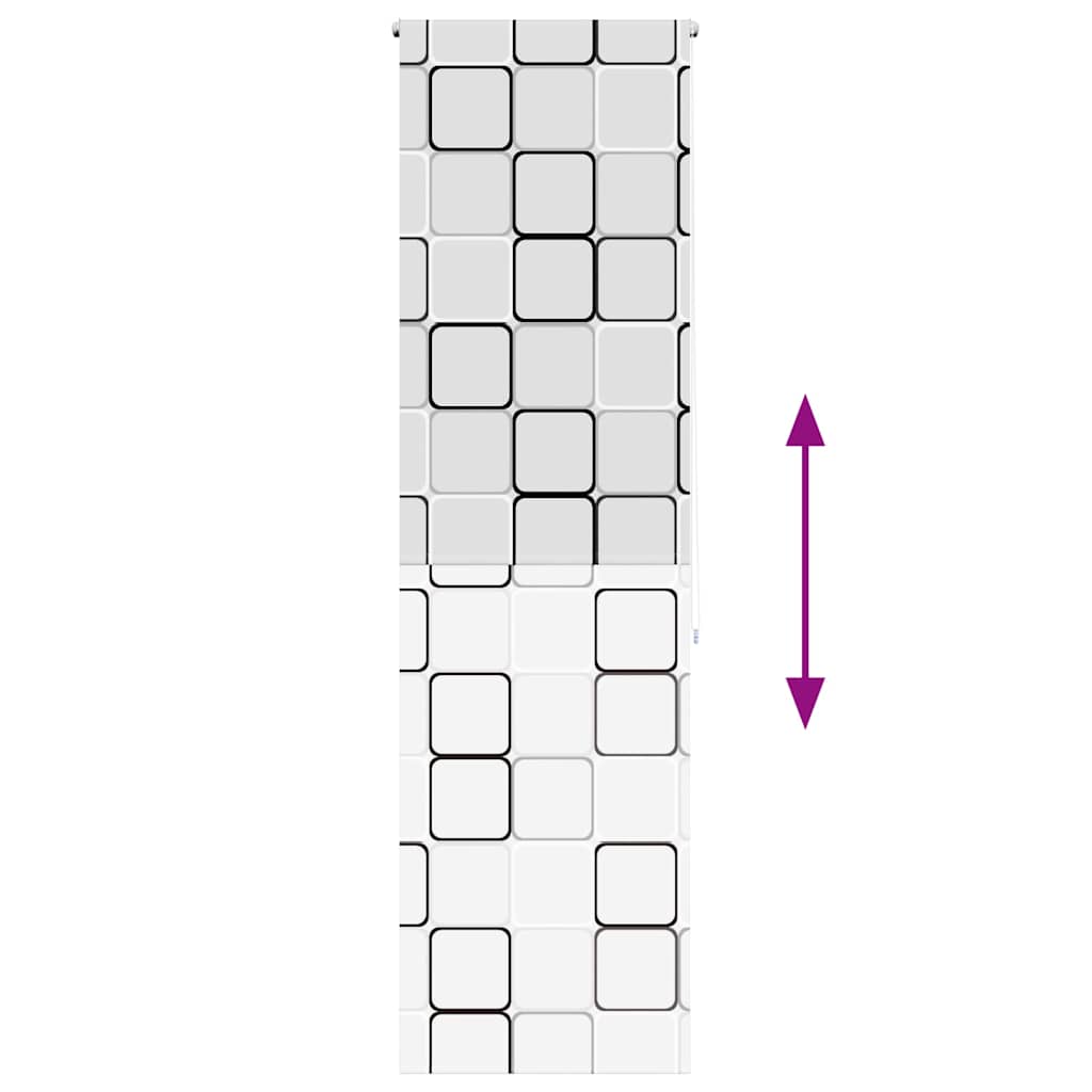 vidaXL Shower Roller Blind 60x240 cm Fabric Width 56 cm