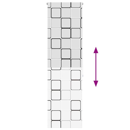 vidaXL Shower Roller Blind 60x240 cm Fabric Width 56 cm