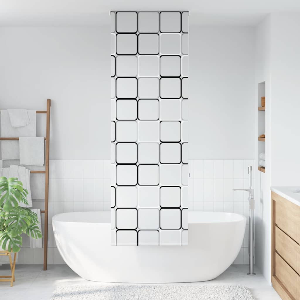 vidaXL Shower Roller Blind 80x240 cm Fabric Width 76 cm