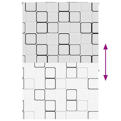 vidaXL Shower Roller Blind 150x240 cm Fabric Width 146 cm