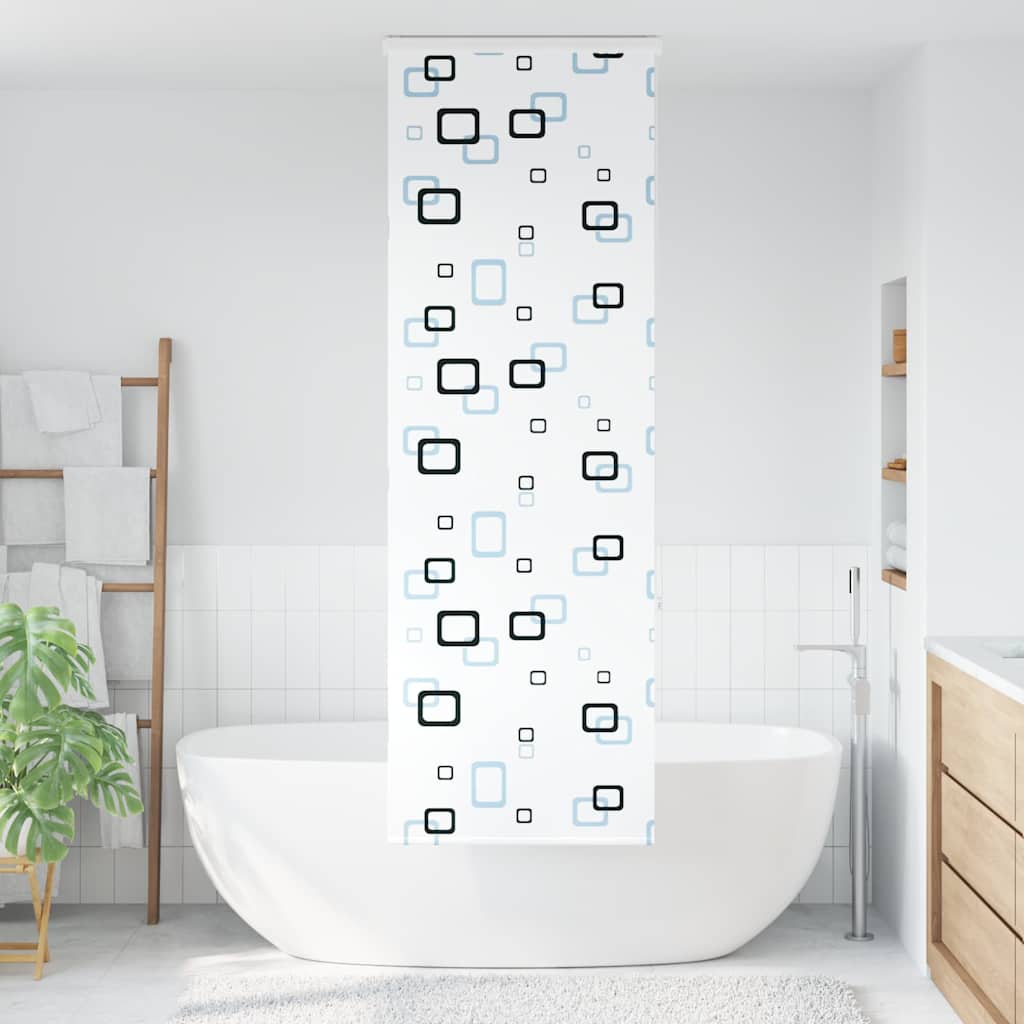 vidaXL Shower Roller Blind with Cassette 60x240 cm Fabric Width 56 cm