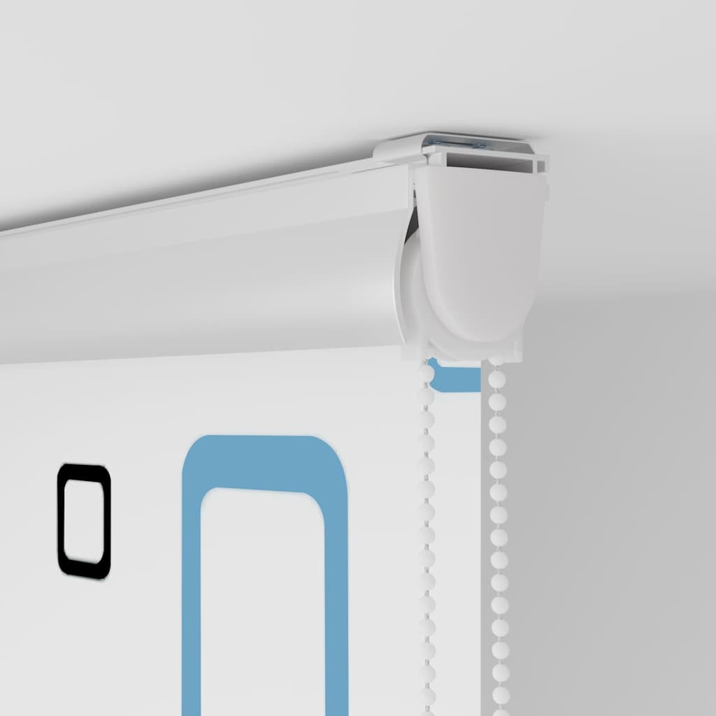 vidaXL Shower Roller Blind with Cassette 60x240 cm Fabric Width 56 cm