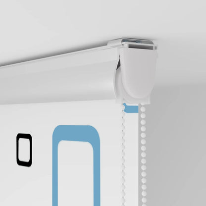 vidaXL Shower Roller Blind with Cassette 130x240cm Fabric Width 126cm
