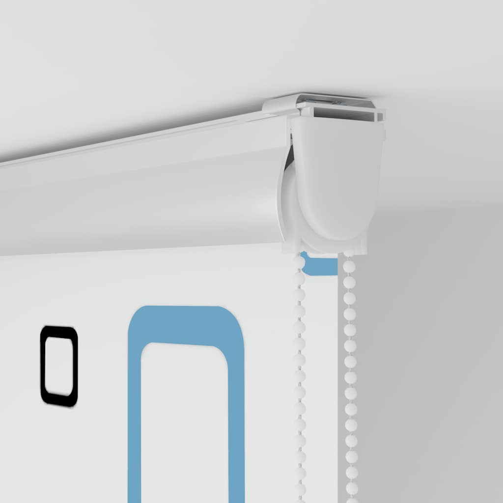 vidaXL Shower Roller Blind with Cassette 140x240 cm Fabric Width 136 cm