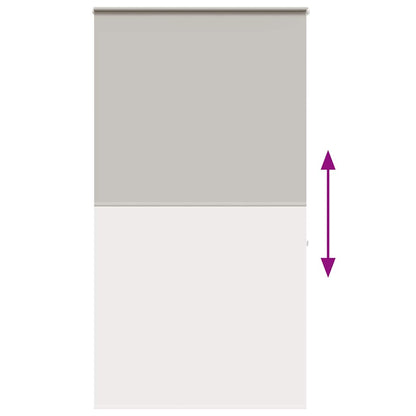 vidaXL Shower Roller Blind with Cassette 130x240 cm Fabric Width 126 cm