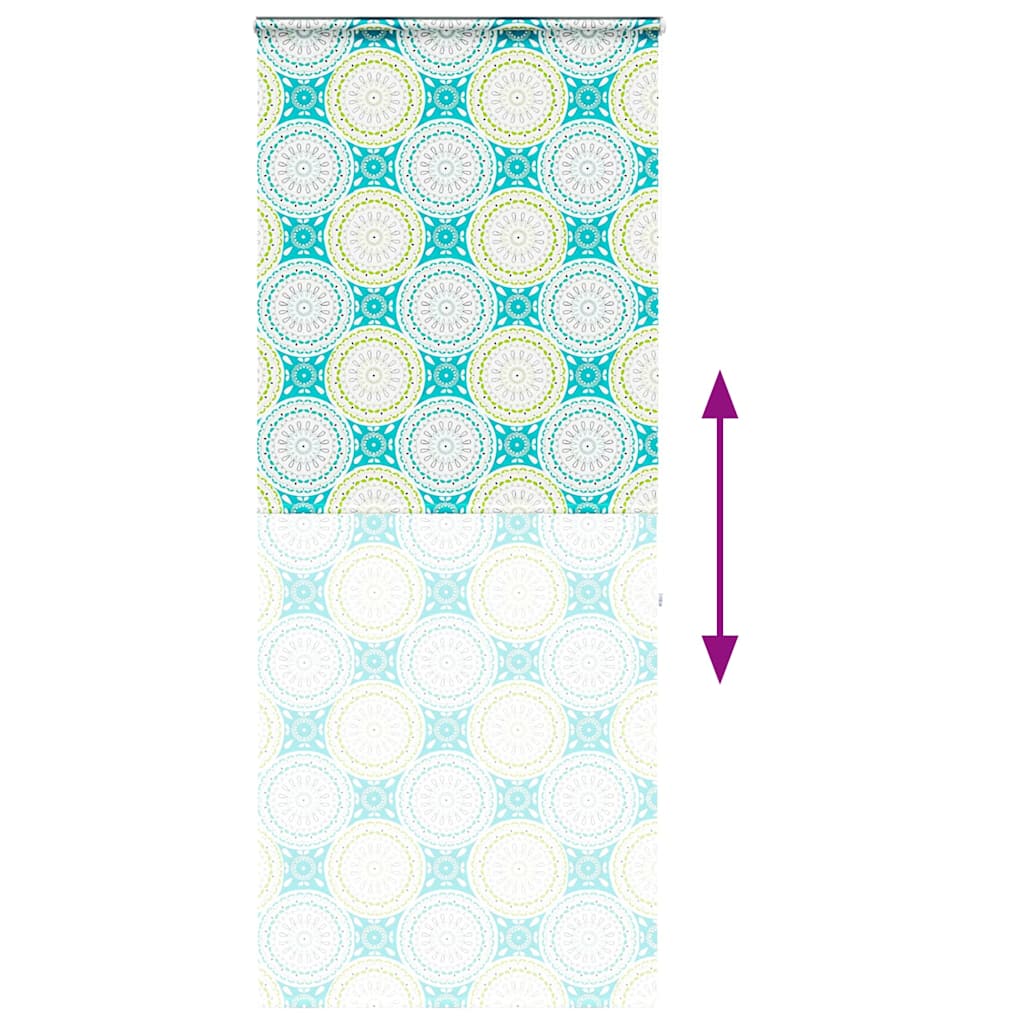 vidaXL Shower Roller Blind with Cassette 110x240 cm Fabric Width 106 cm