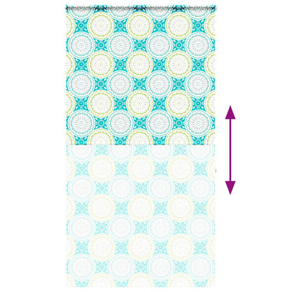 vidaXL Shower Roller Blind with Cassette 130x240 cm Fabric Width 126 cm
