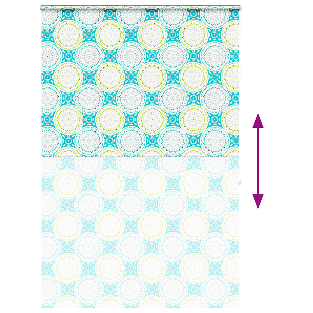 vidaXL Shower Roller Blind with Cassette 160x240 cm Fabric Width 156 cm