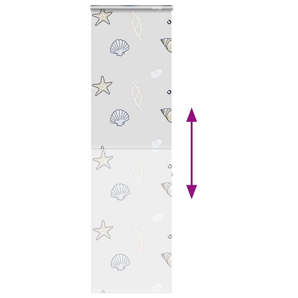 vidaXL Shower Roller Blind with Cassette 70x240 cm Fabric Width 66 cm