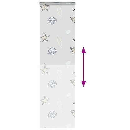 vidaXL Shower Roller Blind with Cassette 70x240 cm Fabric Width 66 cm