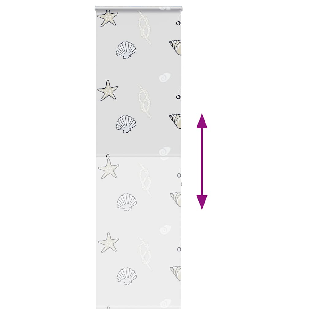 vidaXL Shower Roller Blind with Cassette 80x240 cm Fabric Width 76 cm