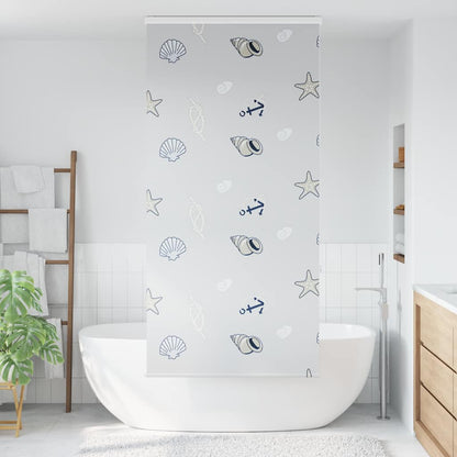 vidaXL Shower Roller Blind with Cassette 110x240 cm Fabric Width 106 cm