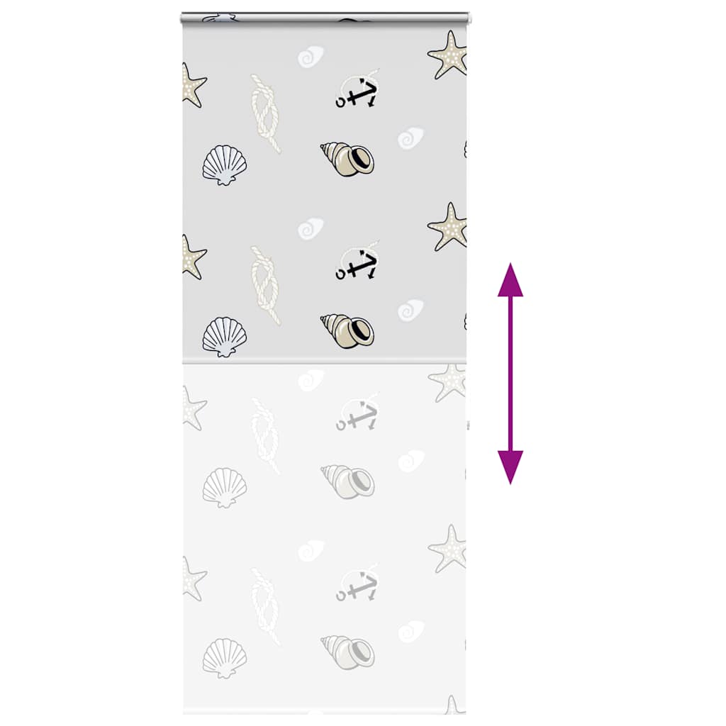 vidaXL Shower Roller Blind with Cassette 110x240 cm Fabric Width 106 cm