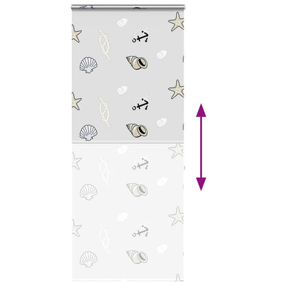 vidaXL Shower Roller Blind with Cassette 110x240 cm Fabric Width 106 cm