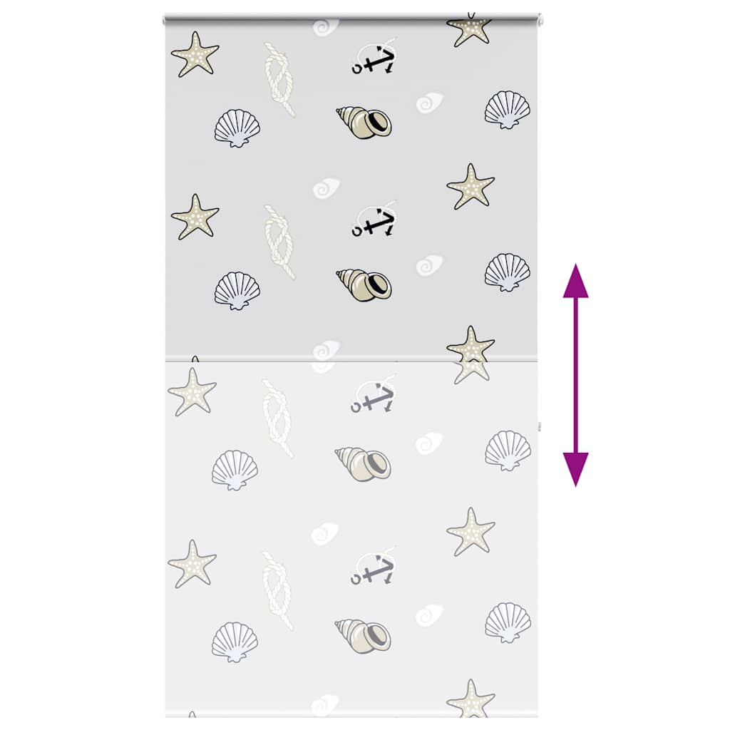vidaXL Shower Roller Blind with Cassette 120x240 cm Fabric Width 116 cm