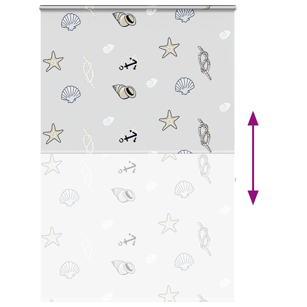 vidaXL Shower Roller Blind with Cassette 150x240 cm Fabric Width 146 cm
