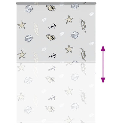 vidaXL Shower Roller Blind with Cassette 150x240 cm Fabric Width 146 cm