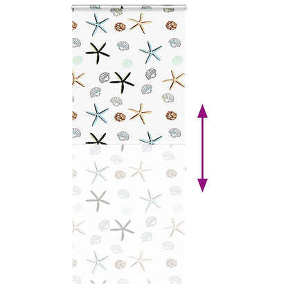vidaXL Shower Roller Blind with Cassette 90x240 cm Fabric Width 86 cm