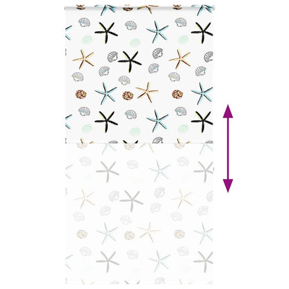 vidaXL Shower Roller Blind with Cassette 120x240 cm Fabric Width 116 cm