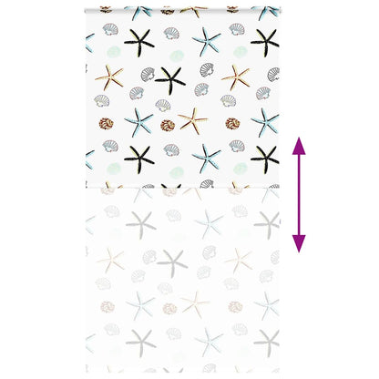 vidaXL Shower Roller Blind with Cassette 130x240cm Fabric Width 126cm