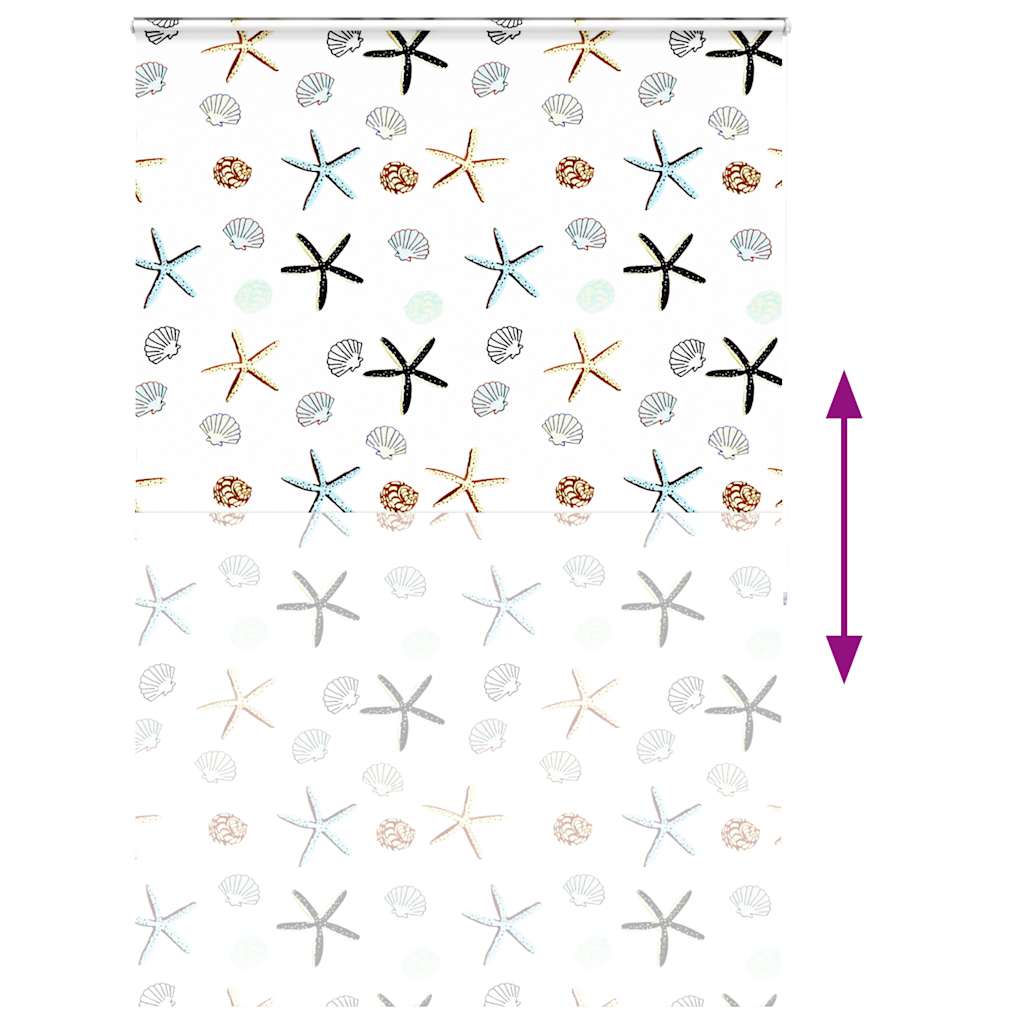 vidaXL Shower Roller Blind with Cassette 150x240 cm Fabric Width 146 cm