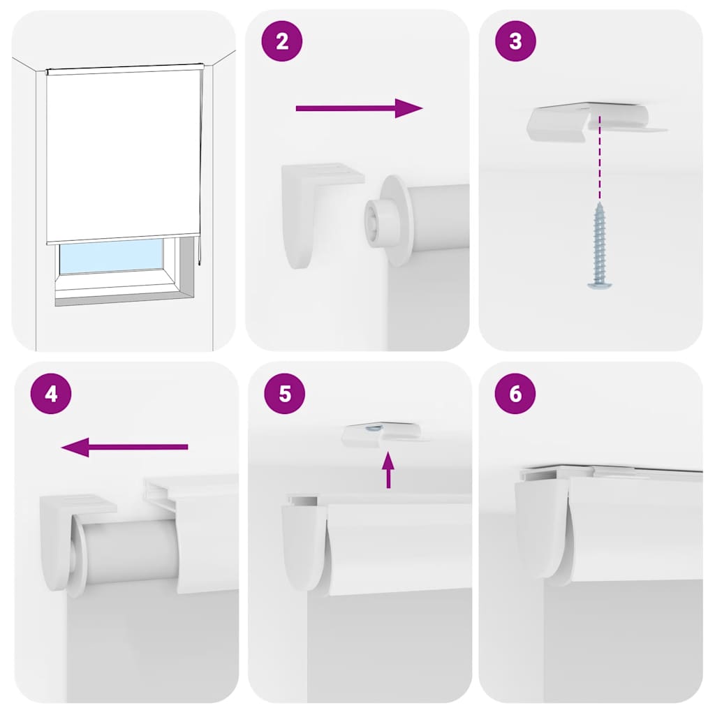 vidaXL Shower Roller Blind with Cassette 150x240 cm Fabric Width 146 cm