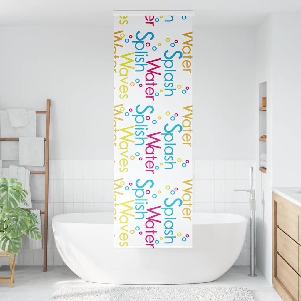 vidaXL Shower Roller Blind with Cassette 70x240 cm Fabric Width 66 cm
