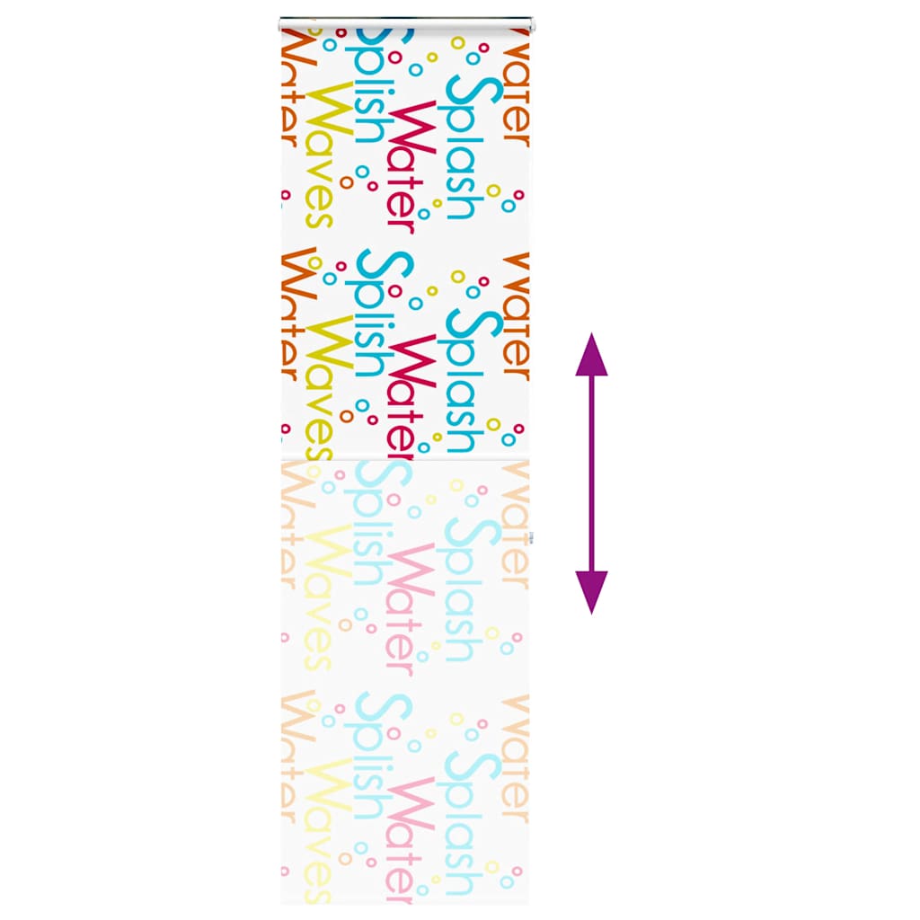 vidaXL Shower Roller Blind with Cassette 70x240 cm Fabric Width 66 cm