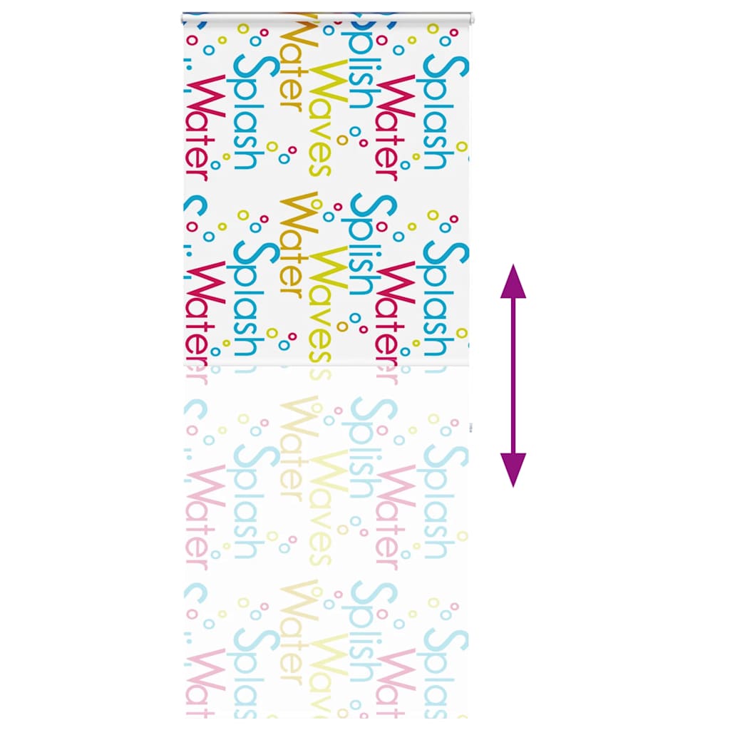 vidaXL Shower Roller Blind with Cassette 90x240 cm Fabric Width 86 cm