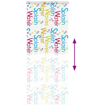 vidaXL Shower Roller Blind with Cassette 100x240 cm Fabric Width 96 cm
