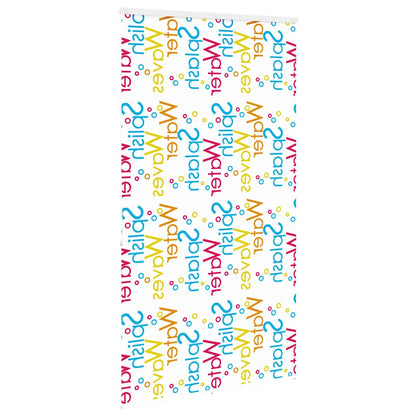 vidaXL Shower Roller Blind with Cassette 130x240 cm Fabric Width 126 cm