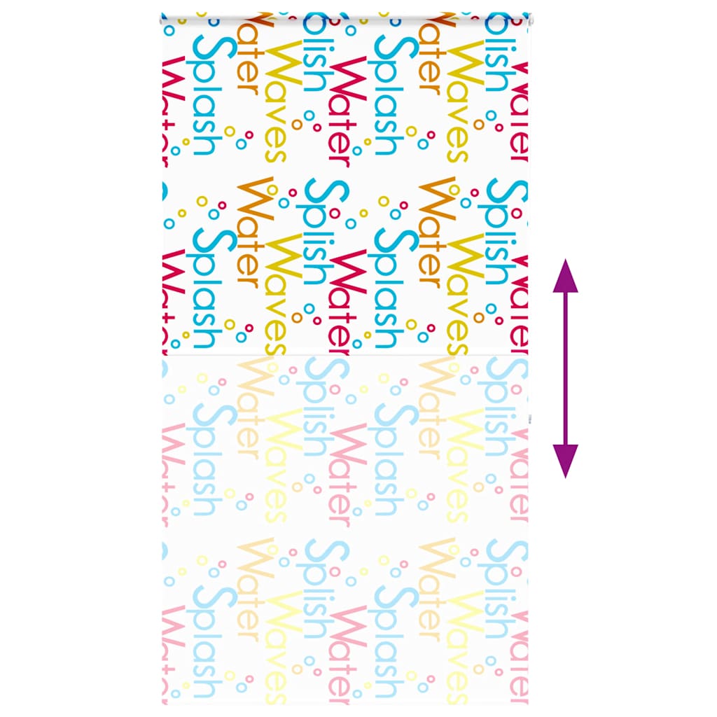 vidaXL Shower Roller Blind with Cassette 140x240 cm Fabric Width 136 cm