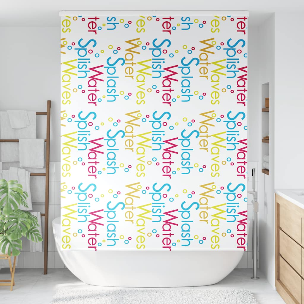 vidaXL Shower Roller Blind with Cassette 160x240 cm Fabric Width 156 cm