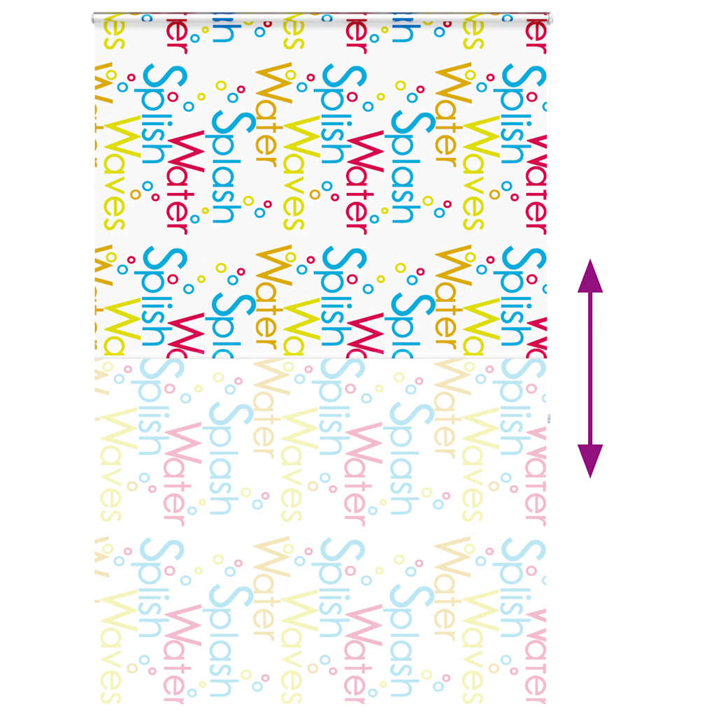 vidaXL Shower Roller Blind with Cassette 160x240 cm Fabric Width 156 cm