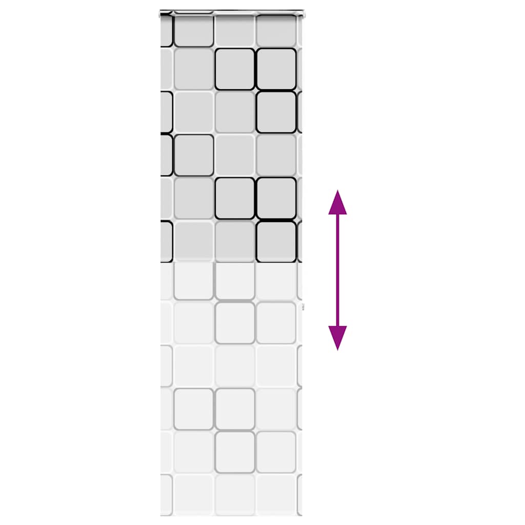 vidaXL Shower Roller Blind with Cassette 70x240 cm Fabric Width 66 cm