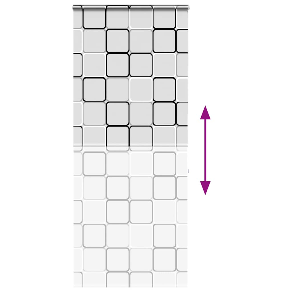 vidaXL Shower Roller Blind with Cassette 90x240 cm Fabric Width 86 cm
