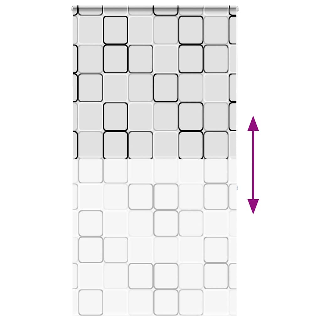 vidaXL Shower Roller Blind with Cassette 120x240 cm Fabric Width 116 cm