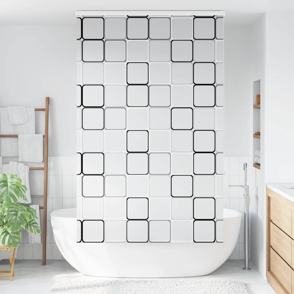 vidaXL Shower Roller Blind with Cassette 130x240 cm Fabric Width 126 cm