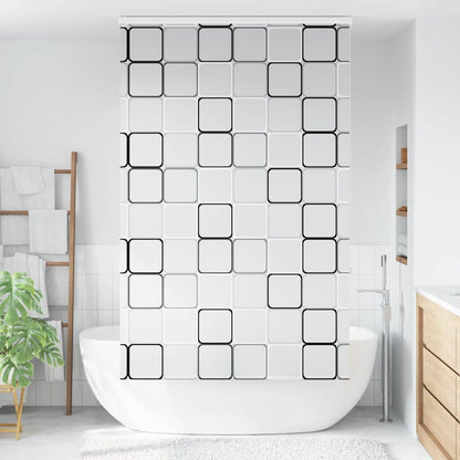 vidaXL Shower Roller Blind with Cassette 130x240 cm Fabric Width 126 cm