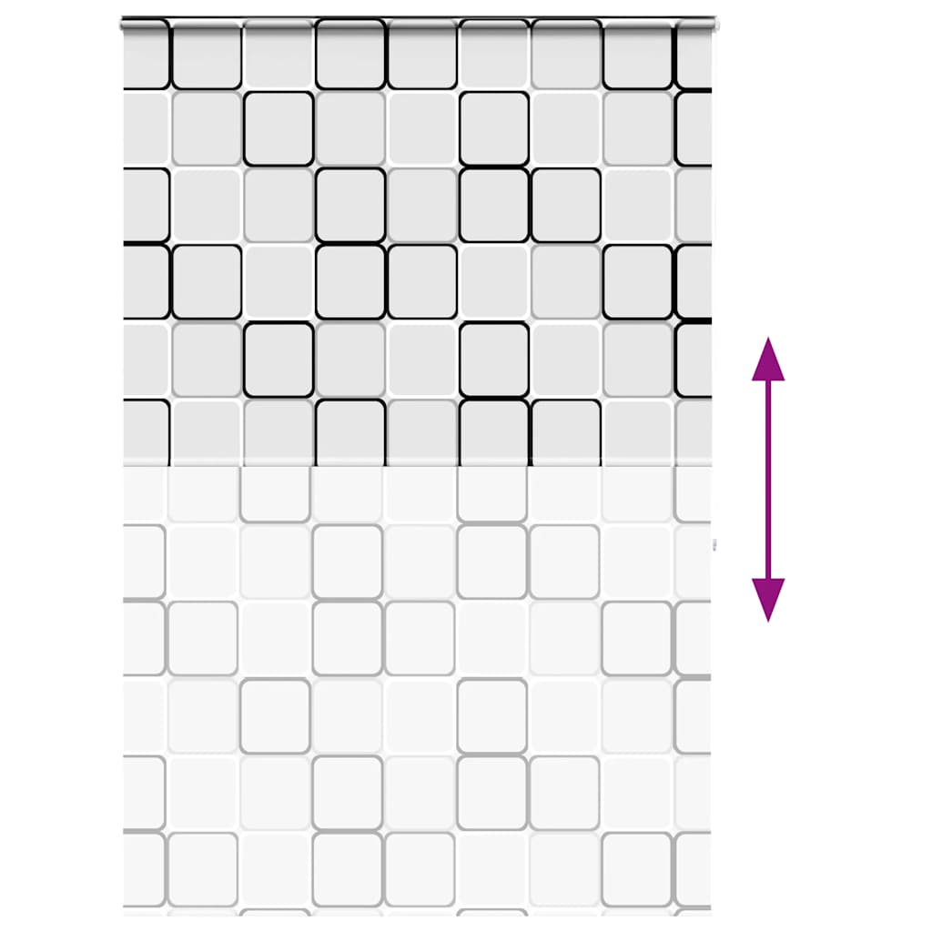 vidaXL Shower Roller Blind with Cassette 160x240 cm Fabric Width 156 cm