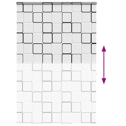 vidaXL Shower Roller Blind with Cassette 160x240 cm Fabric Width 156 cm