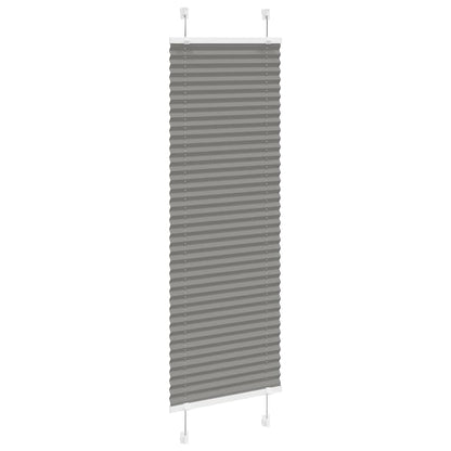 vidaXL Pleated Blind Anthracite 40x100 cm Fabric Width 39,4 cm Polyester