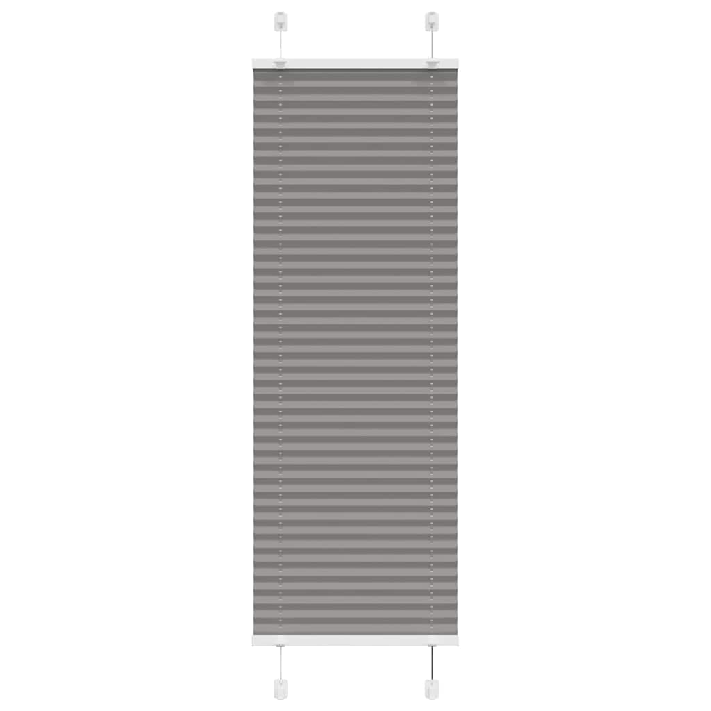vidaXL Pleated Blind Anthracite 45x100cm Fabric Width 44.4cm Polyester