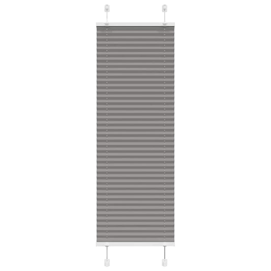 vidaXL Pleated Blind Anthracite 45x100cm Fabric Width 44.4cm Polyester