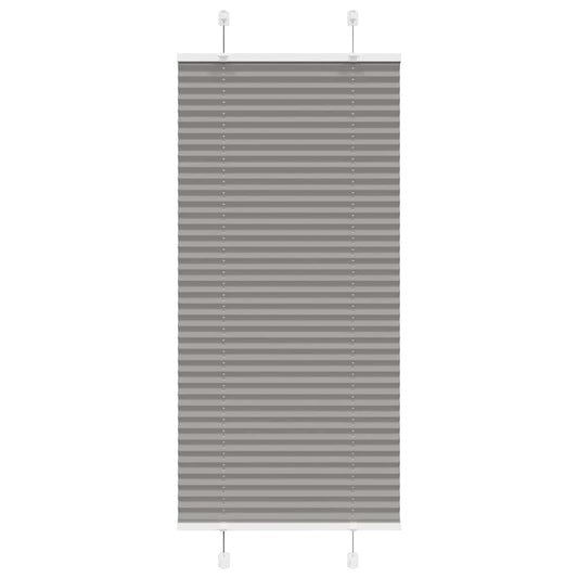 vidaXL Pleated Blind Anthracite 55x100cm Fabric Width 54.4cm Polyester