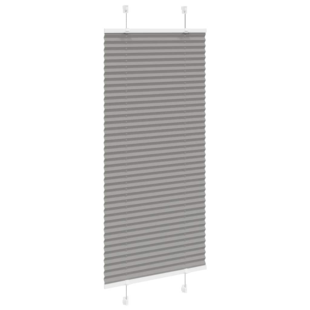 vidaXL Pleated Blind Anthracite 55x100cm Fabric Width 54.4cm Polyester